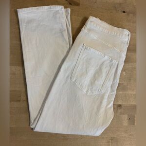 Agolde Los Angeles White straight leg cropped Jeans